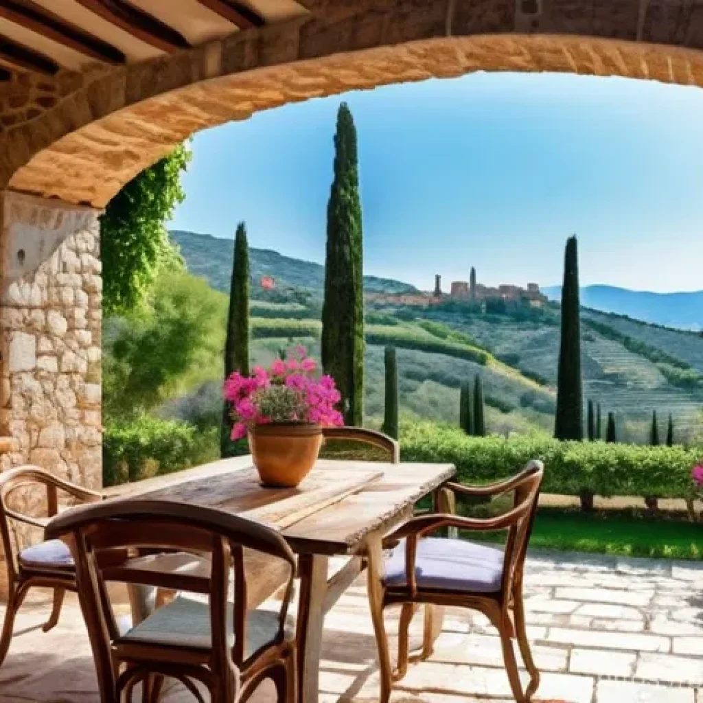 이탈리아와 한국의 집값 차이 - **Italian Rural Charm and Leisurely Life**
    A picturesque, sun-drenched traditional Tuscan villa,...